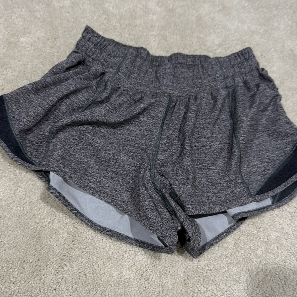 Lululemon size six grey shorts